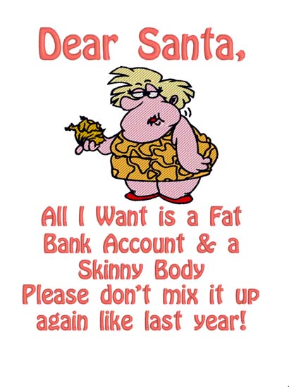 Dear Santa Fat Lady